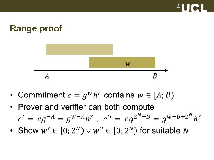 Range proof • 