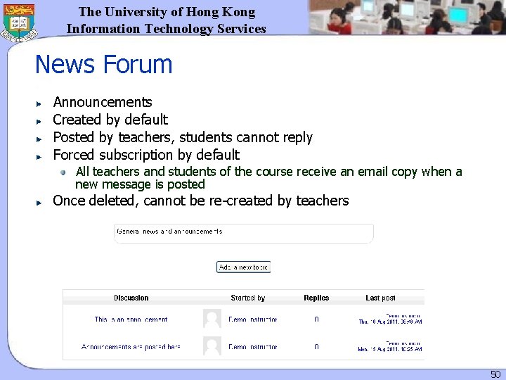 The University of Hong Kong Information Technology Services News Forum Announcements Created by default The University of Hong Kong Information Technology Services News Forum Announcements Created by default