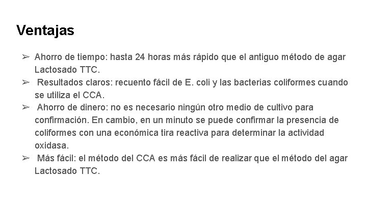 Ventajas ➢ Ahorro de tiempo: hasta 24 horas más rápido que el antiguo método Ventajas ➢ Ahorro de tiempo: hasta 24 horas más rápido que el antiguo método