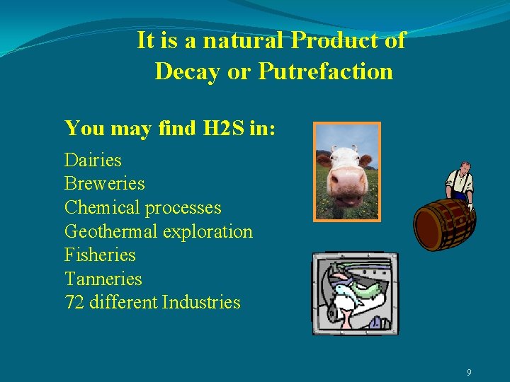 It is a natural Product of Decay or Putrefaction You may find H 2