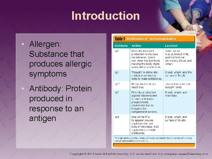 Introduction • Allergen: Substance that produces allergic symptoms • Antibody: Protein produced in response