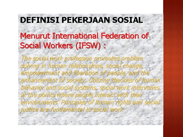 Bimbingan Dan Pemantapan Dasardasar Pekerjaan Sosial Email Lsps