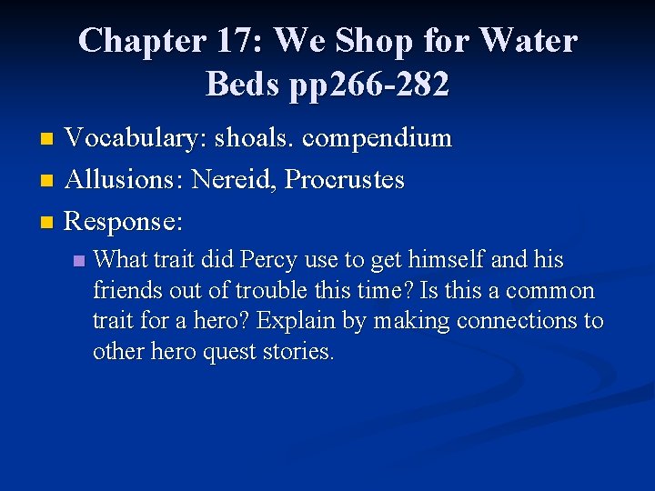 percy jackson the lightning thief chapter 17