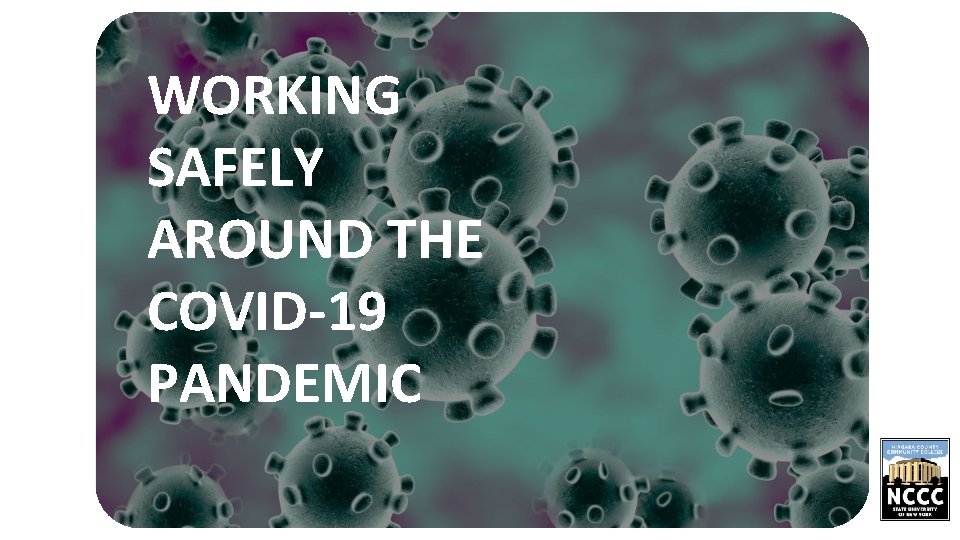 WORKING SAFELY AROUND THE COVID-19 PANDEMIC WORKING SAFELY AROUND THE COVID-19 PANDEMIC