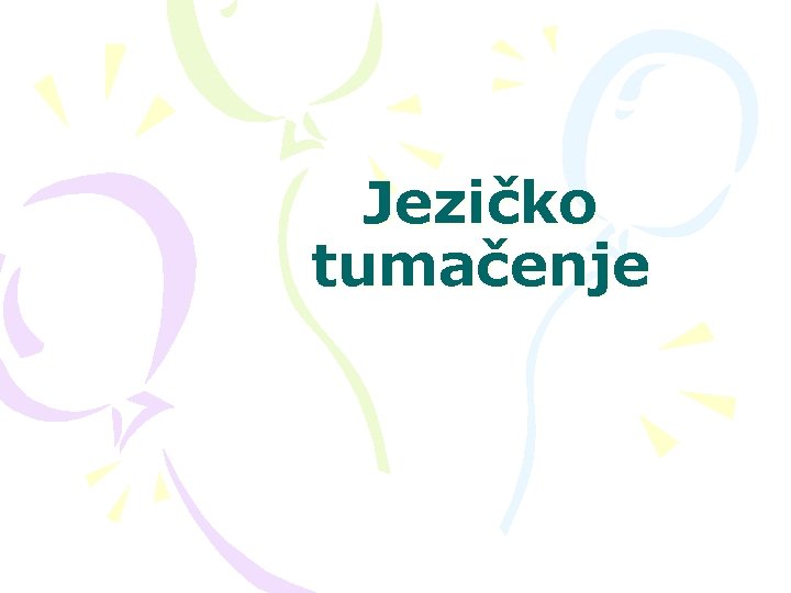 Jezičko tumačenje 
