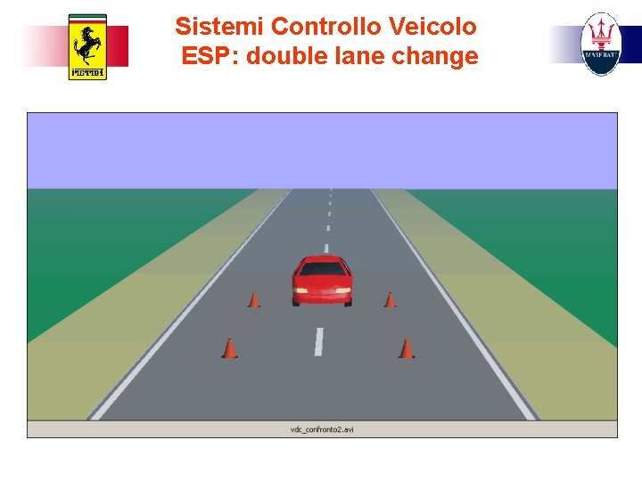 Sistemi Controllo Veicolo ESP: double lane change 