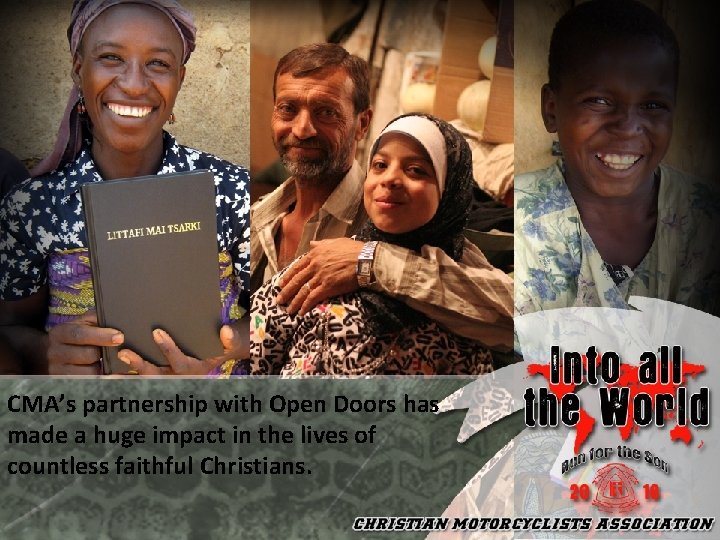 CMA’s partnership with Open Doors has made a huge impact in the lives of
