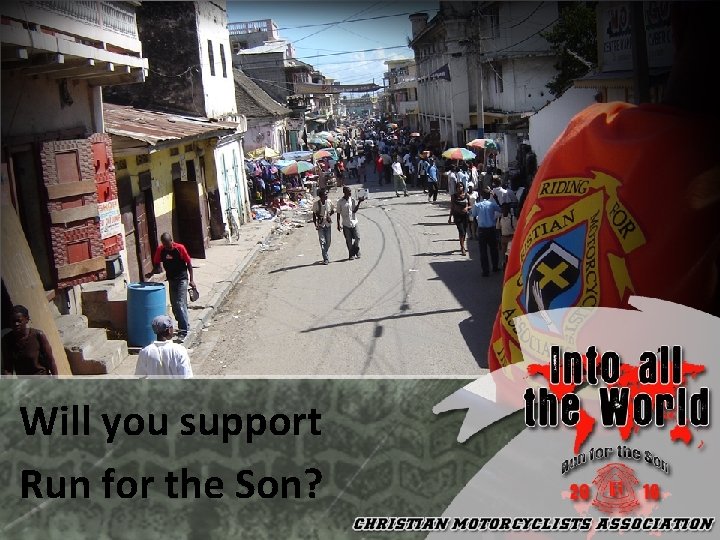 Will you support Run for the Son? 