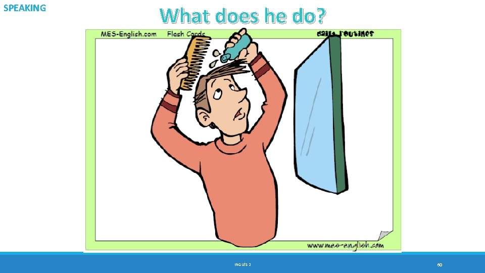 SPEAKING What does he do? INGLÉS 2 60 