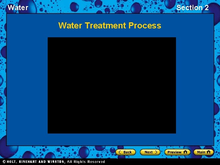 Water Section 2 Water Treatment Process 