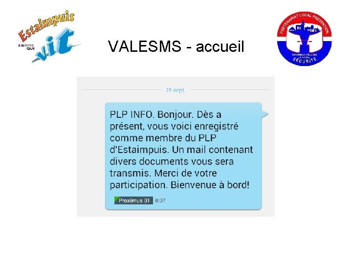 VALESMS - accueil 