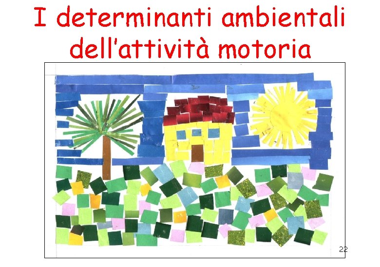 I determinanti ambientali dell’attività motoria 22 