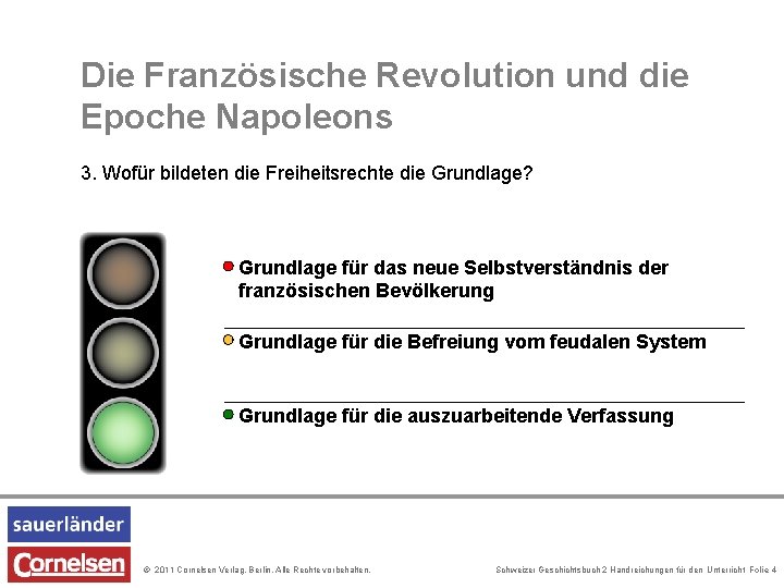 Die Französische Revolution und die Epoche Napoleons 3. Wofür bildeten die Freiheitsrechte die Grundlage?