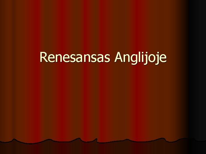 Renesansas Anglijoje 