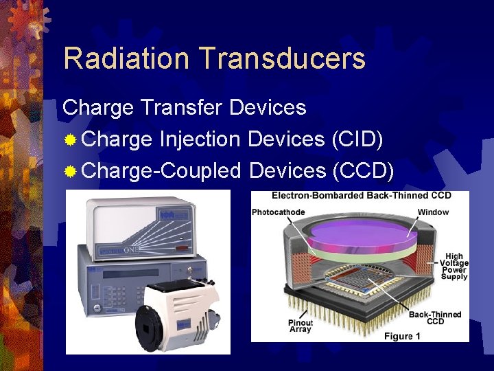 Radiation Transducers Charge Transfer Devices ® Charge Injection Devices (CID) ® Charge-Coupled Devices (CCD)