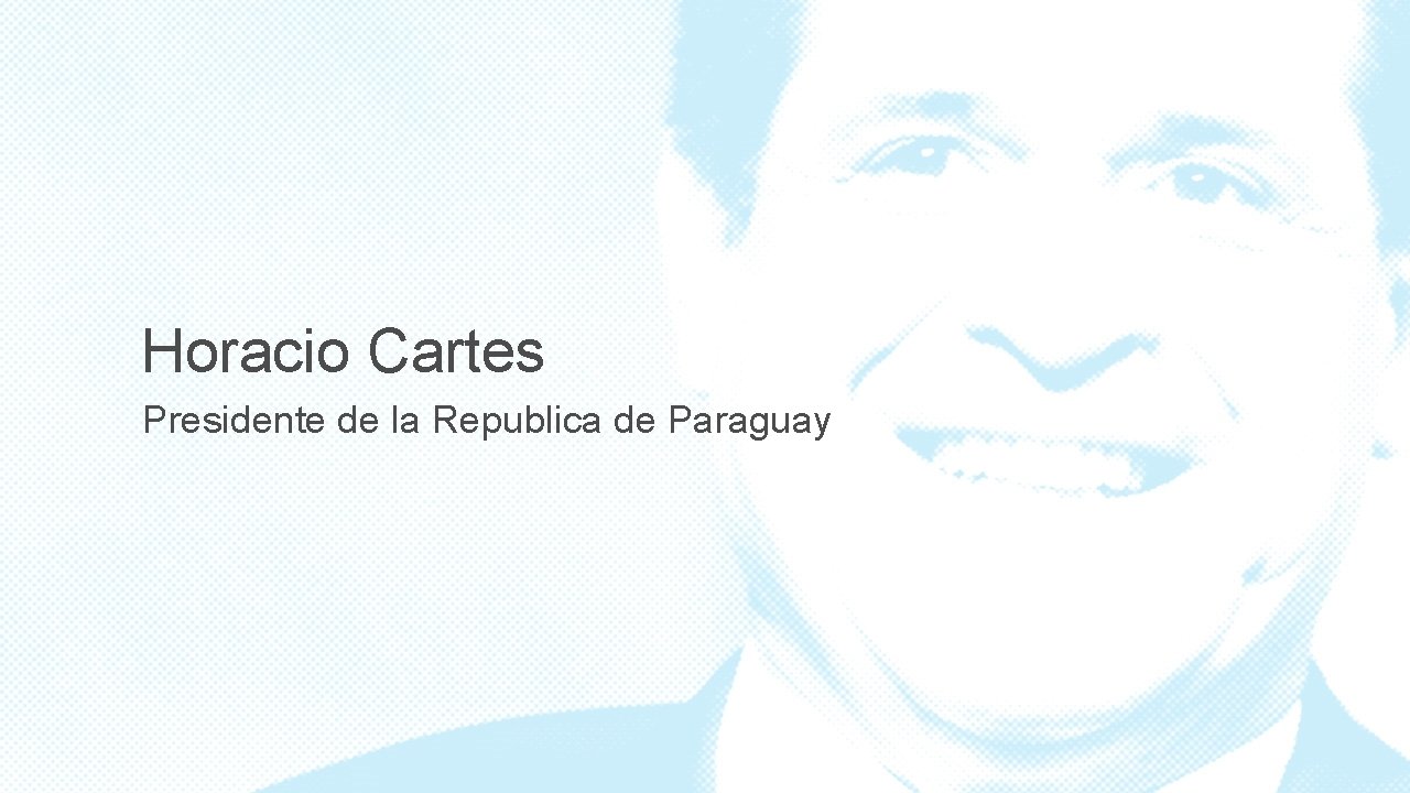 Horacio Cartes Presidente de la Republica de Paraguay 