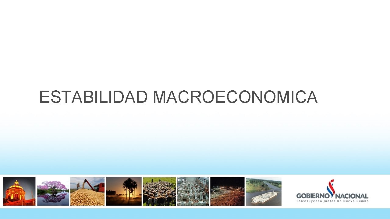 ESTABILIDAD MACROECONOMICA 