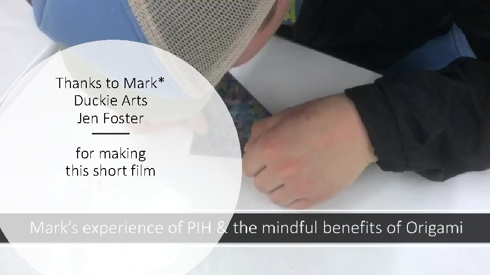 Thanks to Mark* Duckie Arts Jen Foster for making this short film 