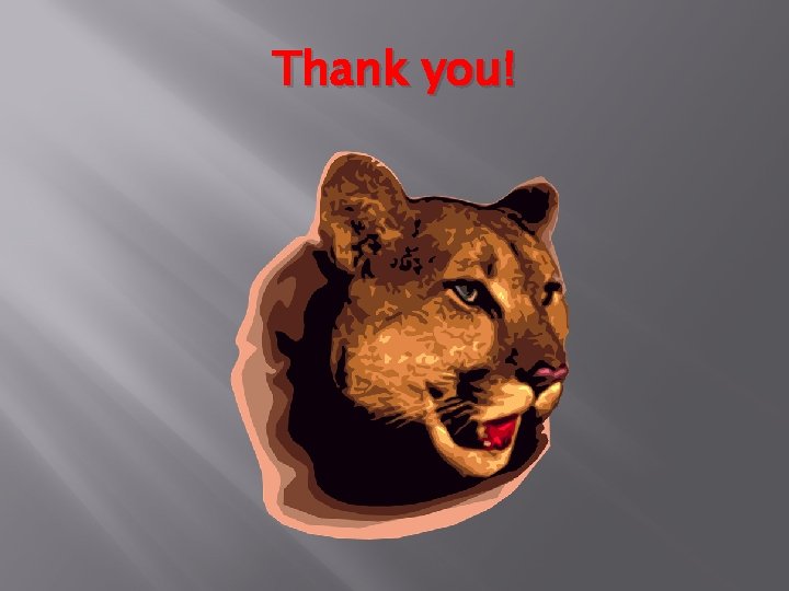 Thank you! Thank you!