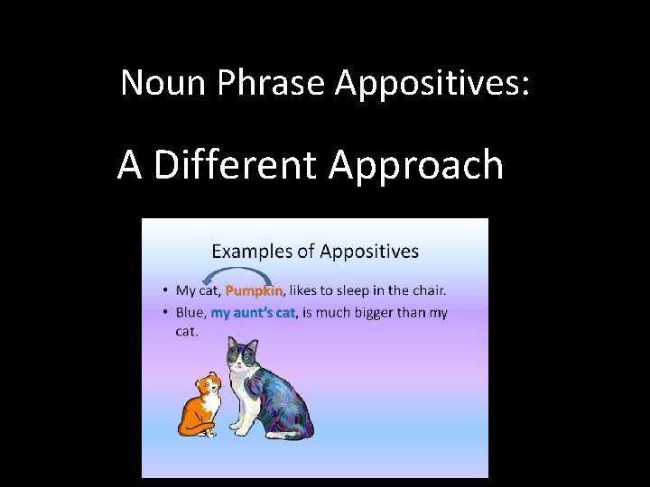 Noun Phrase Appositives: A Different Approach 