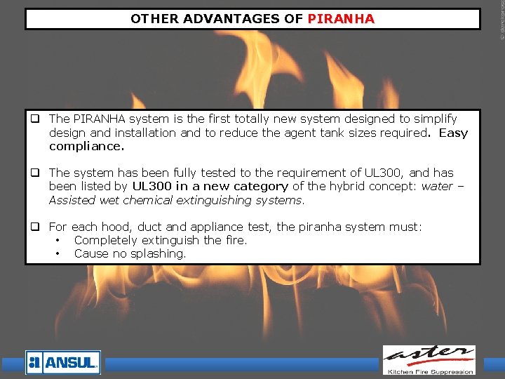 OTHER ADVANTAGES OF PIRANHA q The PIRANHA system is the first totally new system OTHER ADVANTAGES OF PIRANHA q The PIRANHA system is the first totally new system