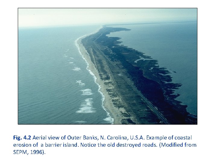 Fig. 4. 2 Aerial view of Outer Banks, N. Carolina, U. S. A. Example