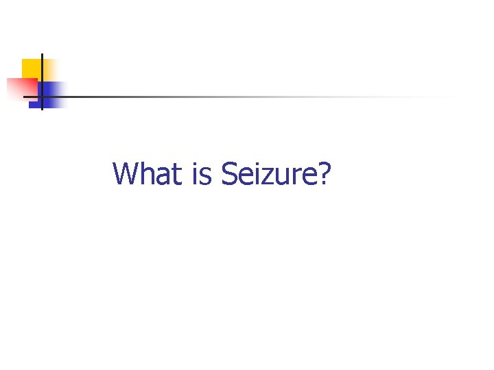 What is Seizure? 