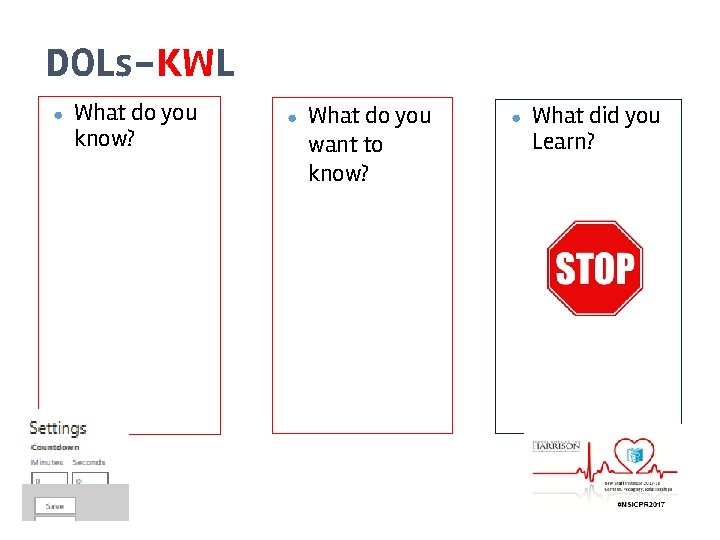 DOLs-KWL ● What do you know? ● What do you want to know? ●