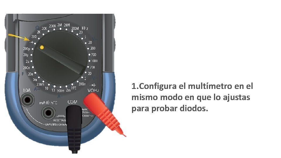 7 ma clase uso del multitester Multmetro Es