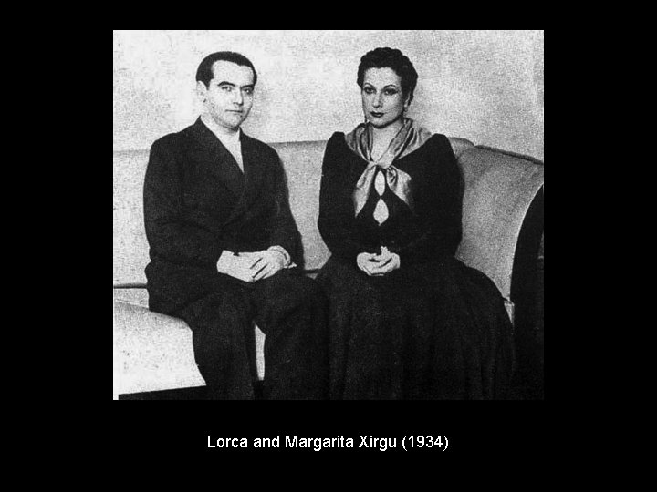 Lorca and Margarita Xirgu (1934) 