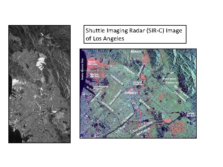 Shuttle Imaging Radar (SIR-C) Image of Los Angeles 
