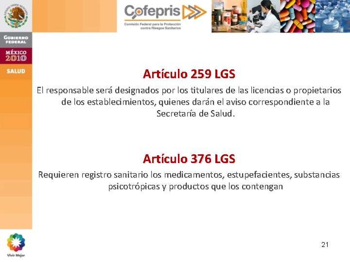 Artículo 259 LGS El responsable será designados por los titulares de las licencias o Artículo 259 LGS El responsable será designados por los titulares de las licencias o