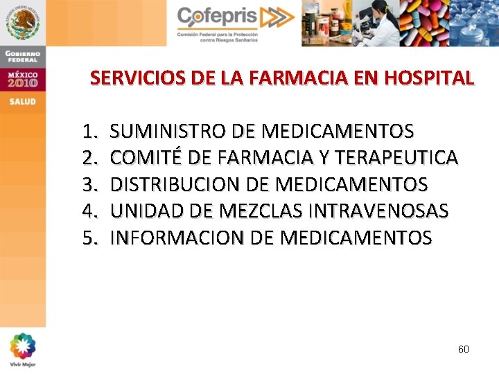 SERVICIOS DE LA FARMACIA EN HOSPITAL 1. 2. 3. 4. 5. SUMINISTRO DE MEDICAMENTOS SERVICIOS DE LA FARMACIA EN HOSPITAL 1. 2. 3. 4. 5. SUMINISTRO DE MEDICAMENTOS