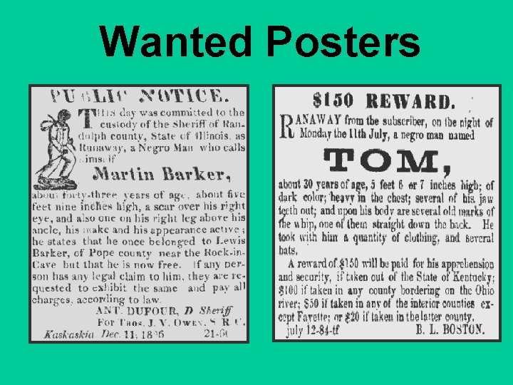 Wanted Posters 