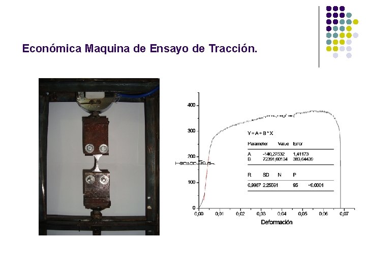 Económica Maquina de Ensayo de Tracción. 