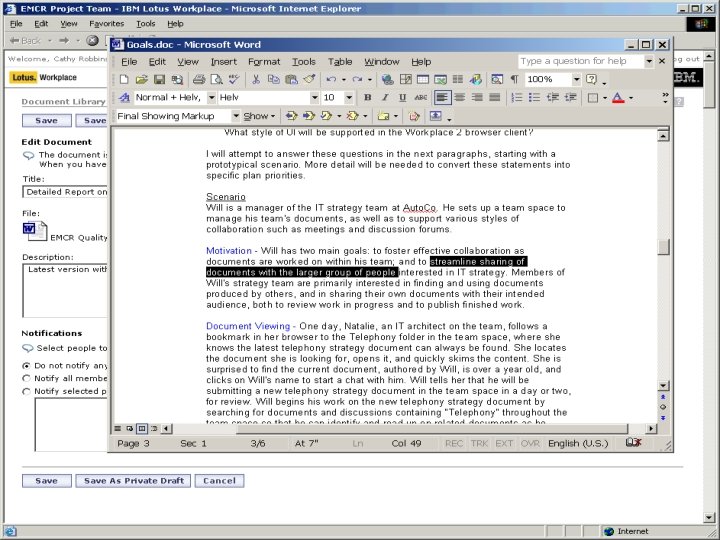 Portál jako Dynamic Work. Place 