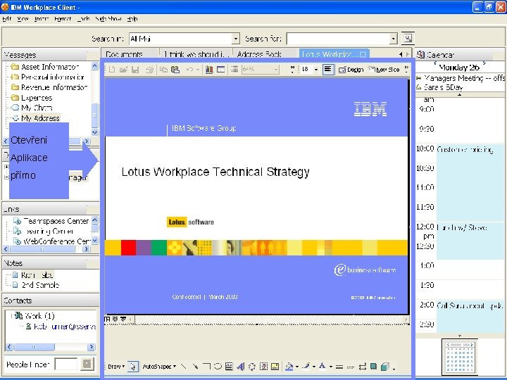 Portál jako Dynamic Work. Place Otevření Aplikace přímo 