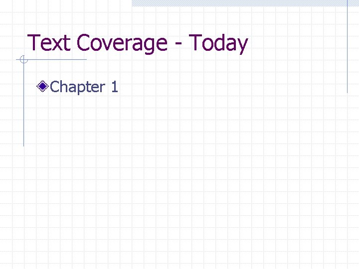 Text Coverage - Today Chapter 1 