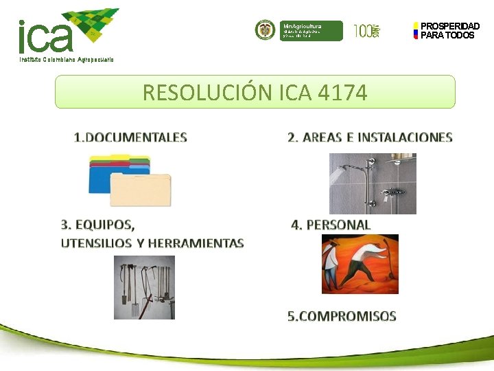 ca Min. Agricultura Ministerio de Agricultura y Desarrollo Rural Instituto Colombiano Agropecuario RESOLUCIÓN ICA