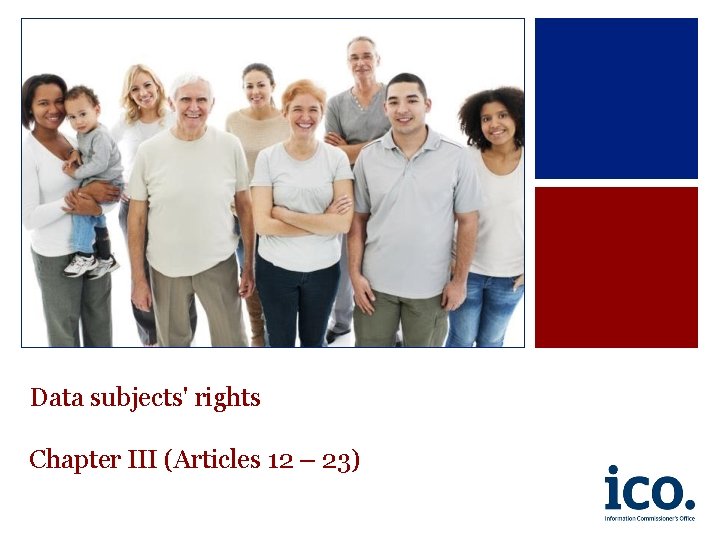 Data subjects' rights Chapter III (Articles 12 – 23) 