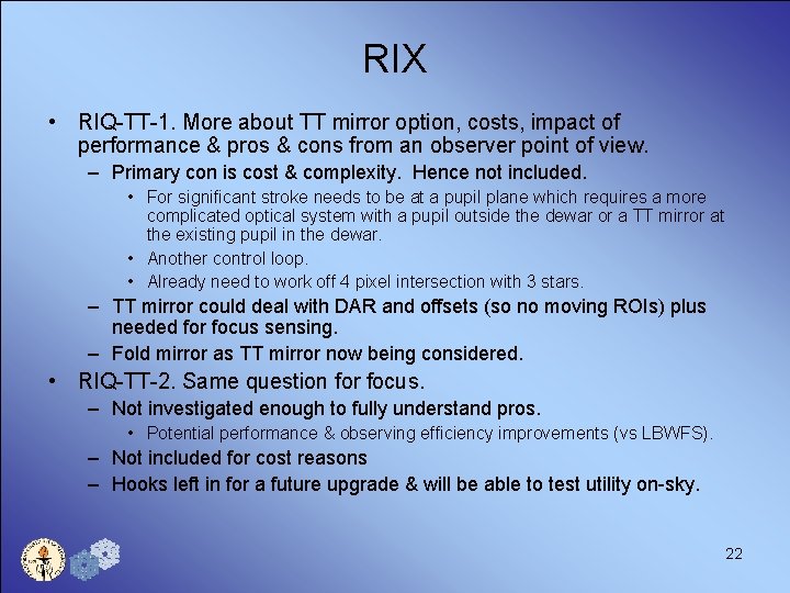 RIX • RIQ-TT-1. More about TT mirror option, costs, impact of performance & pros