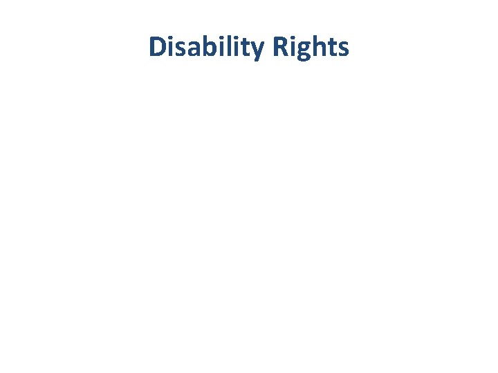 Disability Rights 