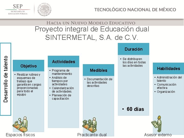 Proyecto integral de Educación dual SINTERMETAL, S. A. de C. V. Desarrollo de talento