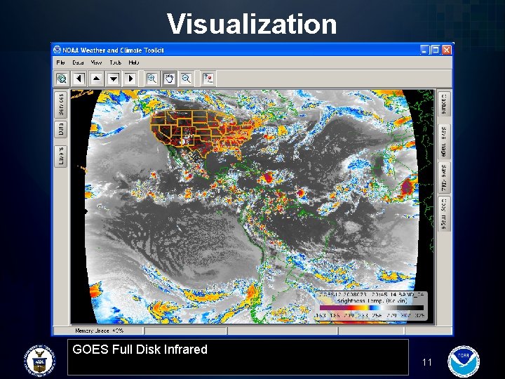 Visualization GOES Full Disk Infrared 11 