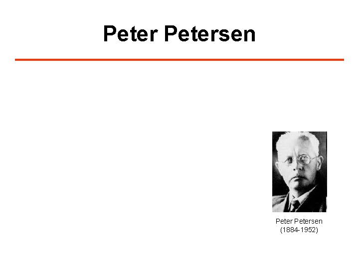 Petersen (1884 -1952) 