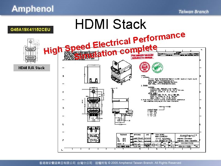 G 45 A 19 X 41152 CEU HDMI Stack e c n a m