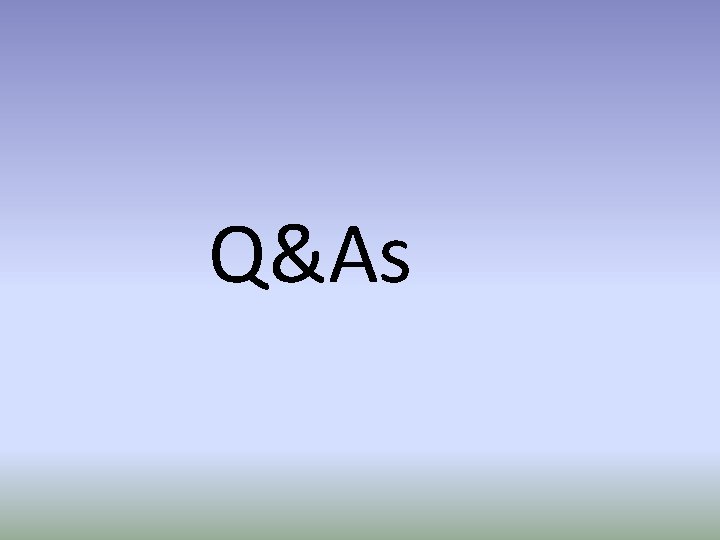 Q&As 