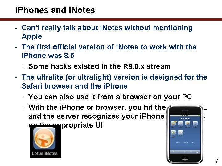 i. Phones and i. Notes • • • Can't really talk about i. Notes