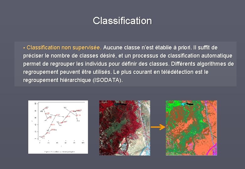 Classification § Classification non supervisée. Aucune classe n’est établie à priori. Il suffit de