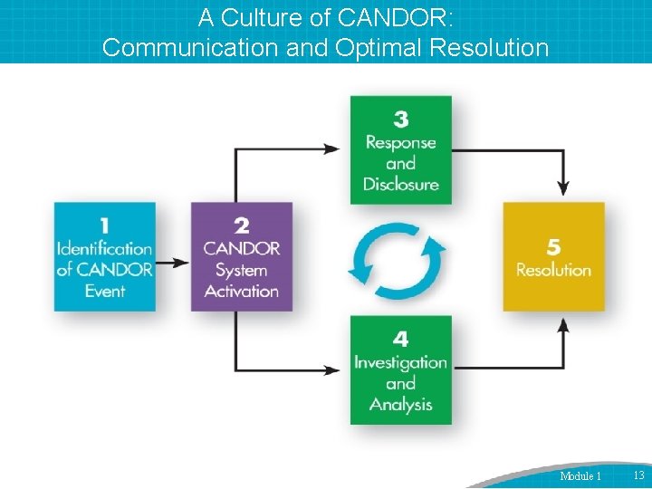 A Culture of CANDOR: Communication and Optimal Resolution Module 1 13 